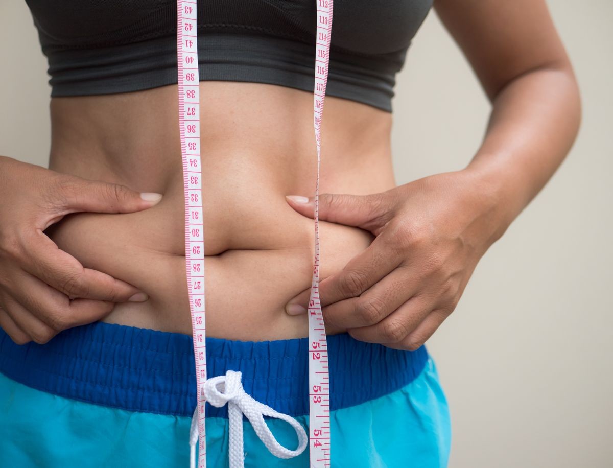 women with belly fat. women with belly fat.